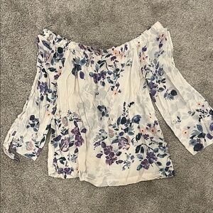 Lovestitch Floral Off-Shoulder Women Top